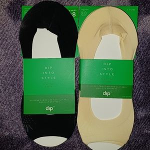 Dip Into Style Silicone With Non-Slip Grippers NWT 6 Pairs